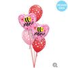 18 inch BEE MINE HEARTS - LA Balloons