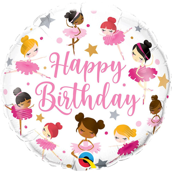18 inch BIRTHDAY BALLERINAS - LA Balloons
