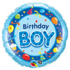 18 inch BIRTHDAY BOY - BLUE - LA Balloons