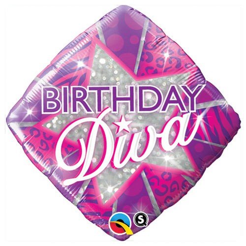 18 inch BIRTHDAY DIVA - LA Balloons