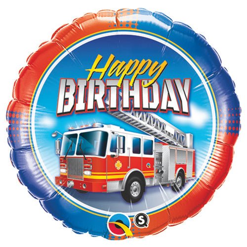 18 inch BIRTHDAY FIRE TRUCK - LA Balloons