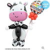 18 inch BIRTHDAY HOLSTEIN COW PATTERN - LA Balloons