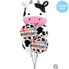 18 inch BIRTHDAY HOLSTEIN COW PATTERN - LA Balloons