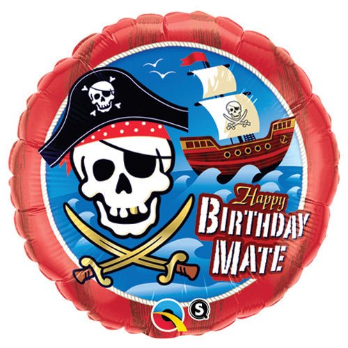 18 inch BIRTHDAY MATE PIRATE SHIP