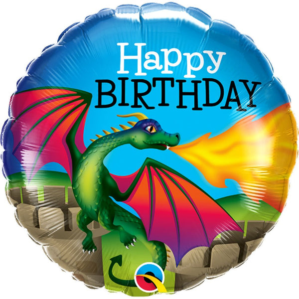 18 inch BIRTHDAY MYTHICAL DRAGON - LA Balloons