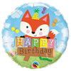 18 inch BIRTHDAY PARTY FOX - LA Balloons