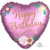 18 inch BIRTHDAY SATIN FLOWERS - LA Balloons