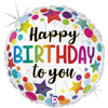 18 inch BIRTHDAY STARS AND DOTS - LA Balloons