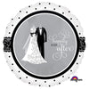 18 inch BLACK & WHITE WEDDING - LA Balloons