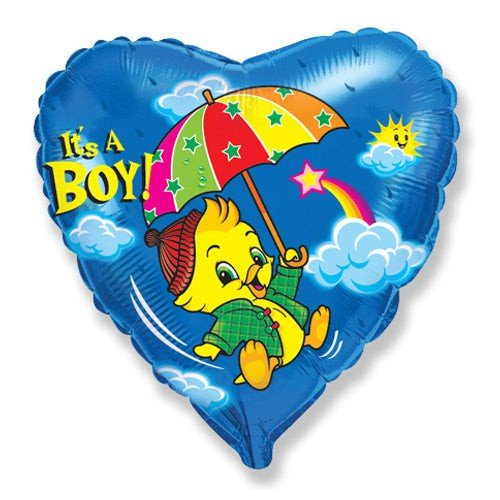 18 inch BOY RAINBOW DUCK - LA Balloons