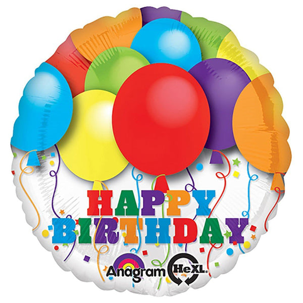 18 inch BRIGHT BALLOONS BIRTHDAY - LA Balloons