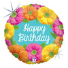 18 inch BRIGHT BIRTHDAY BLOOMS - LA Balloons
