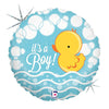 18 inch BUBBLE DUCKY BOY - LA Balloons