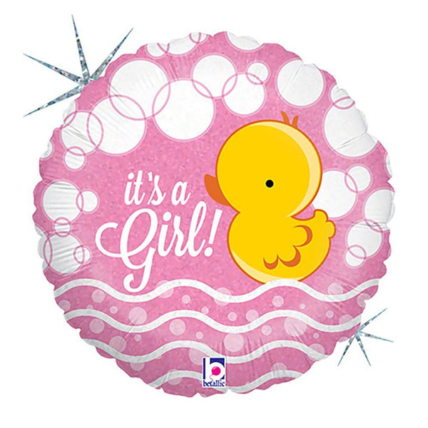 18 inch BUBBLE DUCKY GIRL - LA Balloons