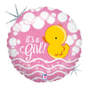 18 inch BUBBLE DUCKY GIRL - LA Balloons