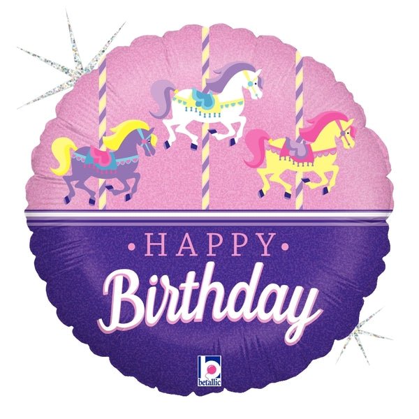 18 inch CAROUSEL BIRTHDAY - LA Balloons