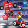 18 inch CHECKERED FLAG BIRTHDAY - LA Balloons