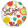 18 inch CHEERY FLOWERS GET WELL - LA Balloons