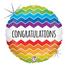 18 inch CHEVRON CONGRATULATIONS - LA Balloons