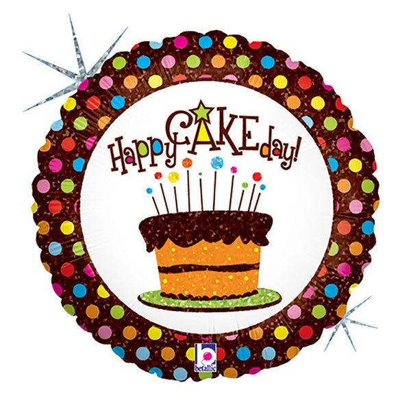 18 inch CHOCOLATE BIRTHDAY CAKE - LA Balloons