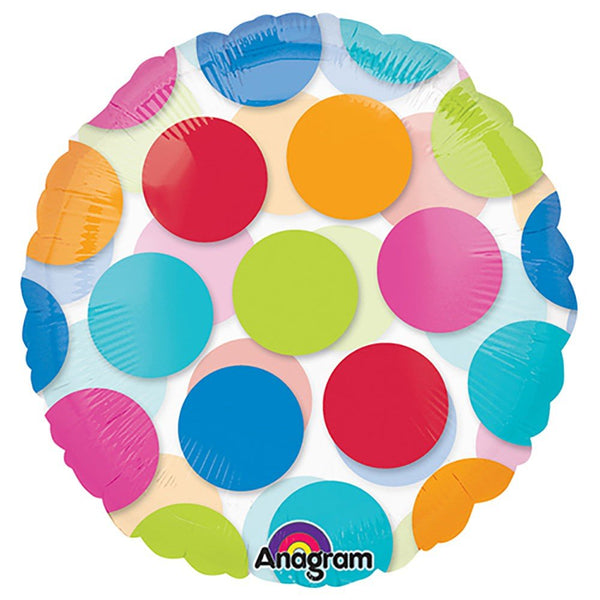 18 inch CIRCLE - CABANA DOTS - LA Balloons
