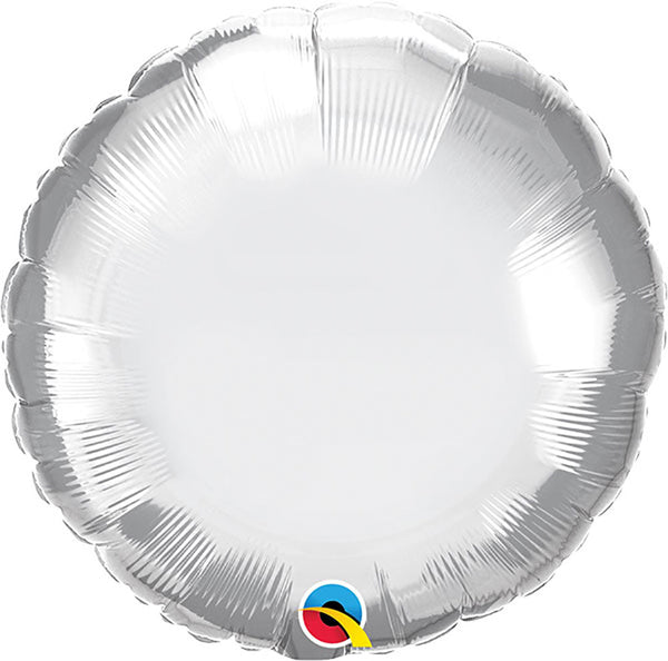 18 inch CIRCLE - CHROME SILVER - LA Balloons