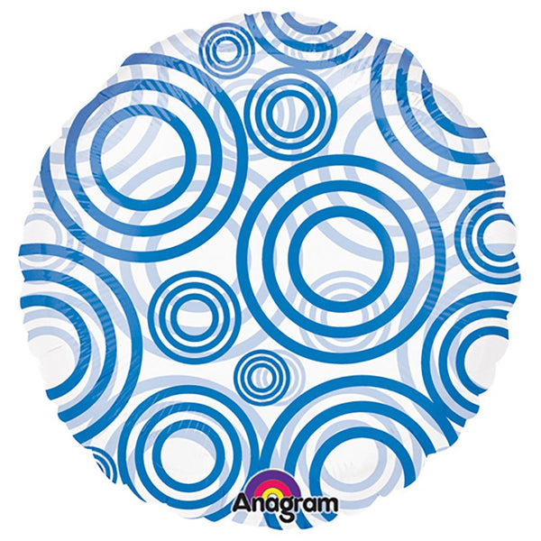 18 inch CIRCLE - CIRCLES BLUE - LA Balloons