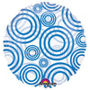 18 inch CIRCLE - CIRCLES BLUE - LA Balloons
