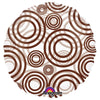 18 inch CIRCLE - CIRCLES BROWN - LA Balloons
