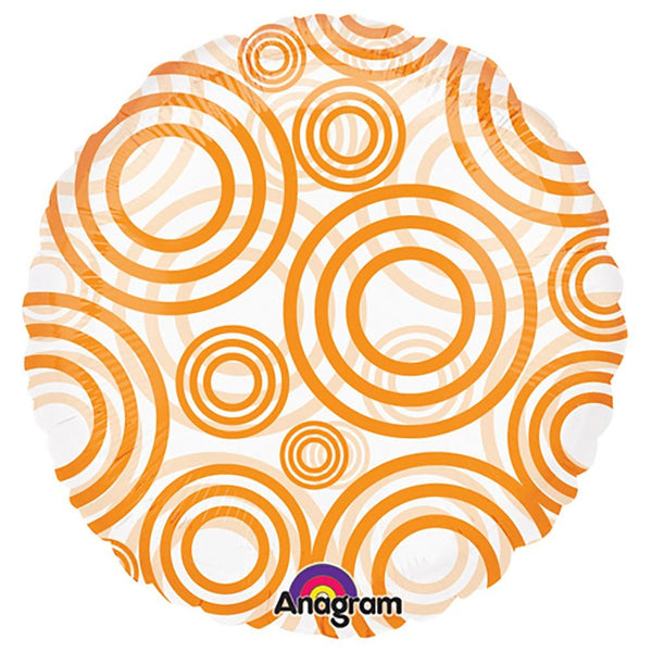 18 inch CIRCLE - CIRCLES ORANGE - LA Balloons