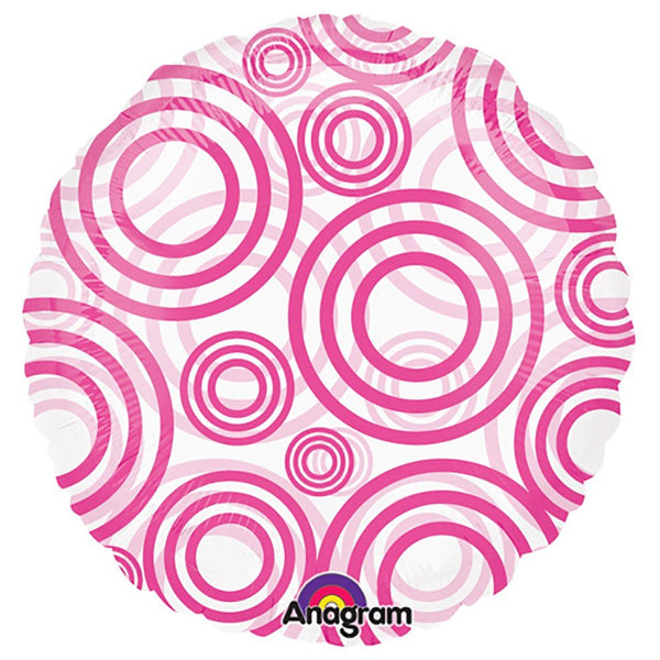 18 inch CIRCLE - CIRCLES PINK - LA Balloons