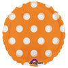 18 inch CIRCLE - DOTS ORANGE - LA Balloons