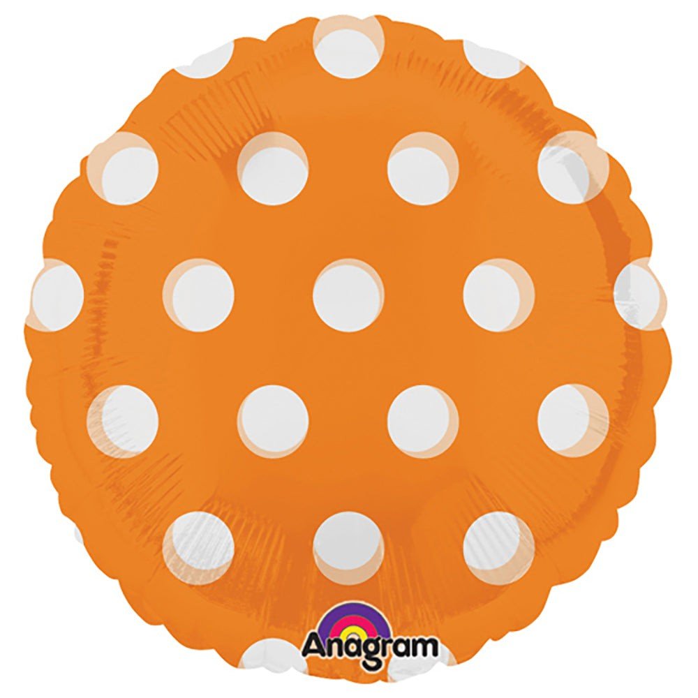 18 inch CIRCLE - DOTS ORANGE