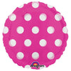 18 inch CIRCLE - DOTS PINK - LA Balloons