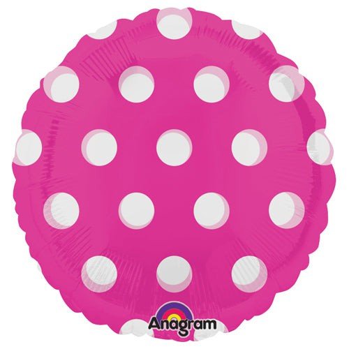 18 inch CIRCLE - DOTS PINK