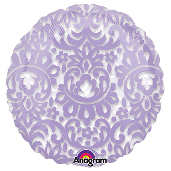 18 inch CIRCLE - LILAC TAPESTRY - LA Balloons
