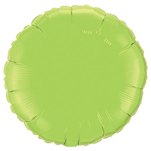 18 inch CIRCLE - LIME GREEN - LA Balloons