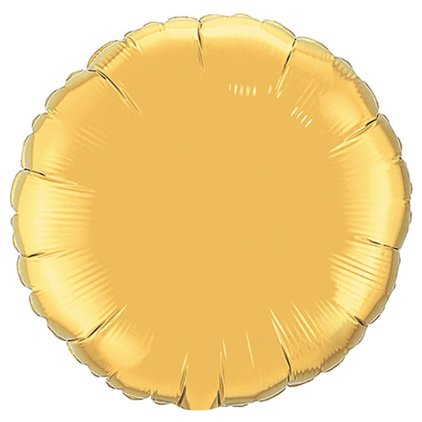 18 inch CIRCLE - METALLIC GOLD - LA Balloons