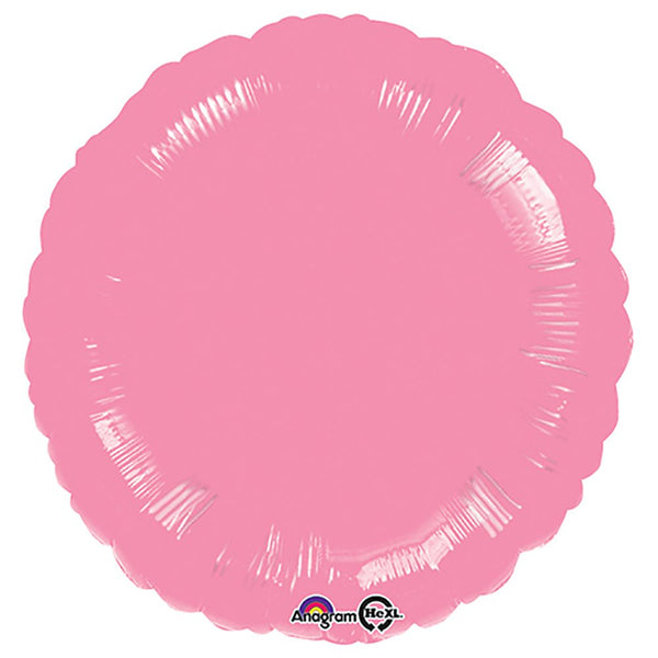 18 inch CIRCLE - METALLIC PINK - LA Balloons