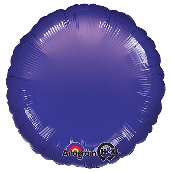 18 inch CIRCLE - METALLIC PURPLE - LA Balloons