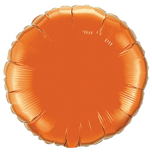 18 inch CIRCLE - ORANGE - LA Balloons