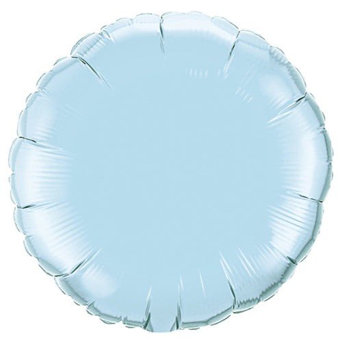 18 inch CIRCLE - PEARL LIGHT BLUE - LA Balloons
