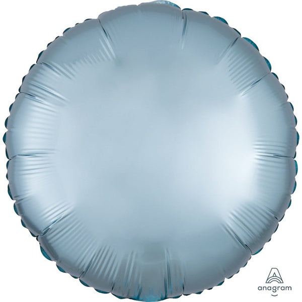 18 inch CIRCLE - SATIN LUXE PASTEL BLUE - LA Balloons