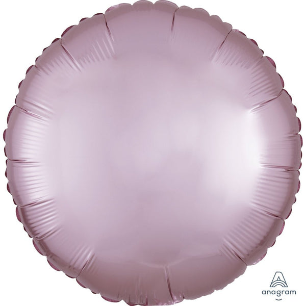 18 inch CIRCLE - SATIN LUXE PASTEL PINK - LA Balloons