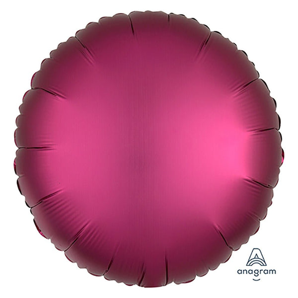 18 inch CIRCLE - SATIN LUXE POMEGRANATE - LA Balloons
