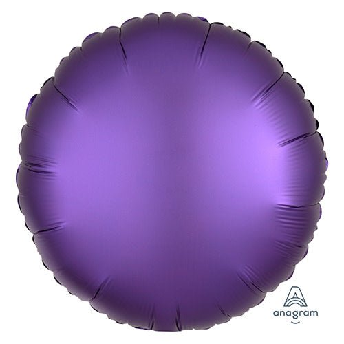 18 inch CIRCLE - SATIN LUXE PURPLE ROYALE - LA Balloons