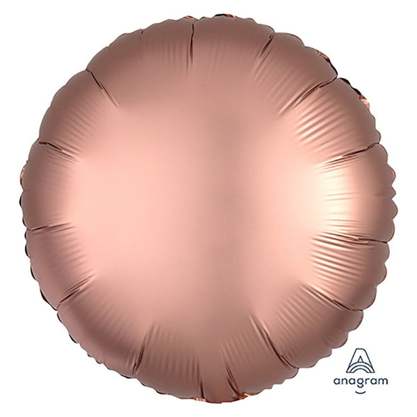 18 inch CIRCLE - SATIN LUXE ROSE COPPER - LA Balloons