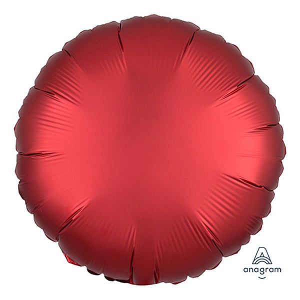 18 inch CIRCLE - SATIN LUXE SANGRIA - LA Balloons