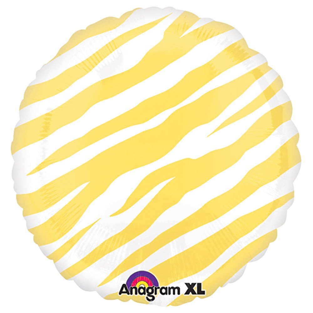 18 inch CIRCLE - YELLOW ZEBRA
