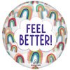 18 inch CLEARZ - FEEL BETTER RAINBOWS - LA Balloons